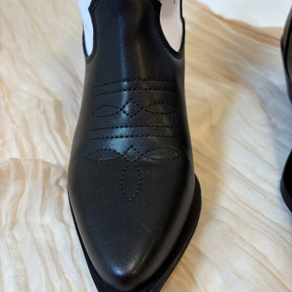 NEW Steve Madden Womens Tall Western Windie White/Black Boots Size 7.5 - Picture 5 of 13